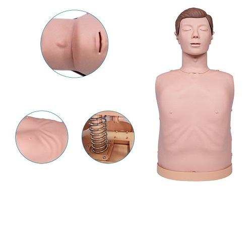 Half Body Adult CPR Training Mannequin with Inbuilt Spring