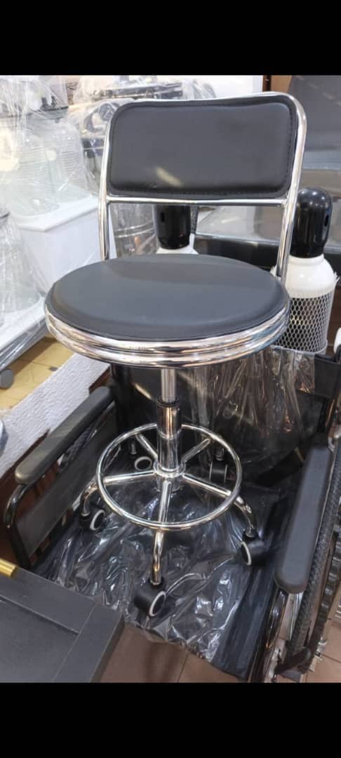 Medical Examination Stool with Backrest – Adjustable Doctor's Stool - View 1