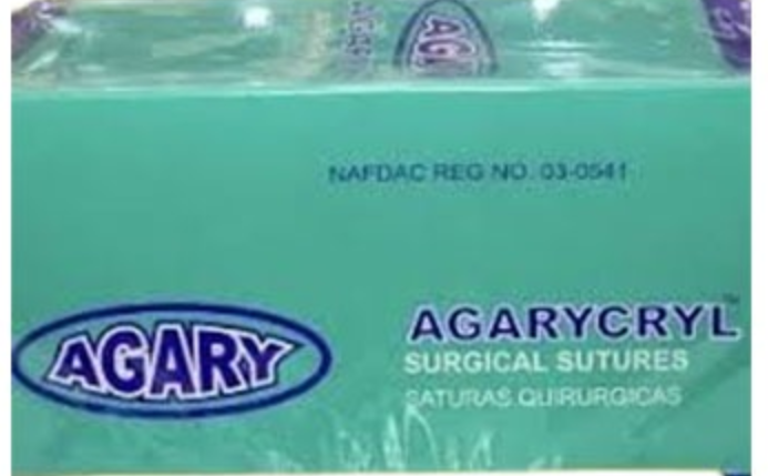 AGARYCRYL Polyglactin 910 Suture Size 0 – Absorbable Suture - View 1